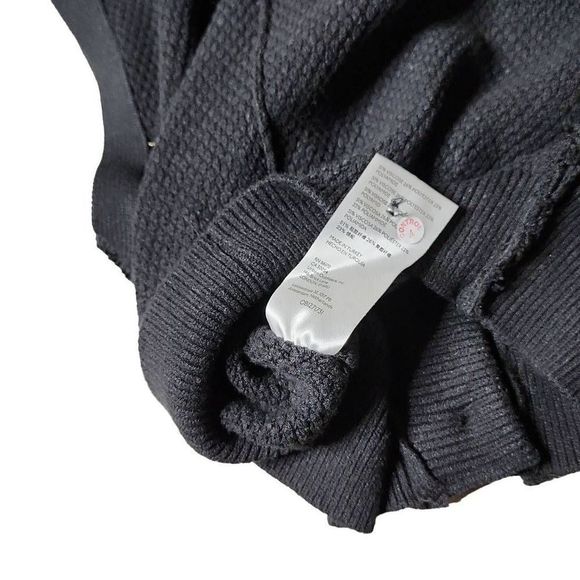 Free people Denson Cropped Sweater Vest black noir - Picture 4 of 5